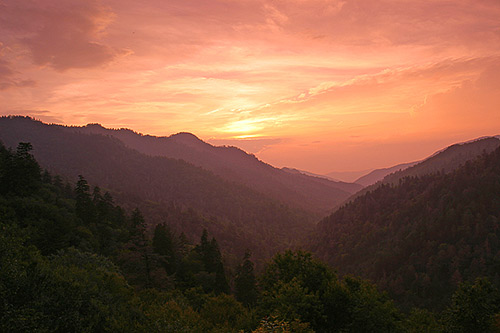 blue ridge sunset