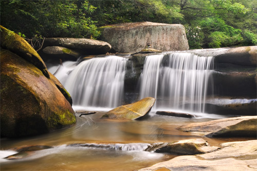 blue ridge parkway waterfall