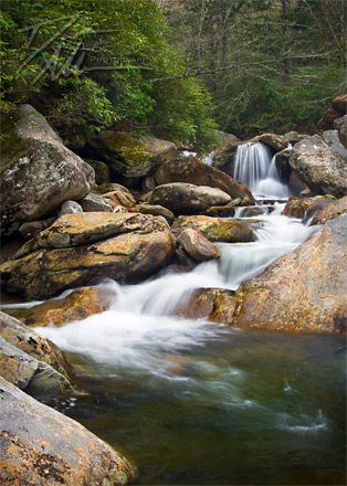 blue ridge parkway waterfall