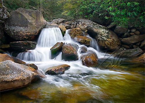 blue ridge parkway waterfall