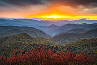 Blue Ridge Parkway Autumn Sunset